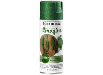 Picture of Rustoleum 354070 Rust-Oleum Imagine Craft & Hobby Glitter Spray Paint Glitter Kelly Green, 10.25 oz. (PK-4-EA)