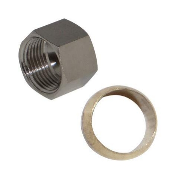 Picture of JMF COMPANY 4537296 JMF Chrome Nut with Sleeve (PK-5-EA)