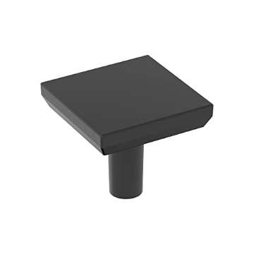 Picture of Amerock BP37028MB Miseno MCKBK3106 Argus 1-1/16 Inch Square Cabinet Knob - Matte Black (EA)