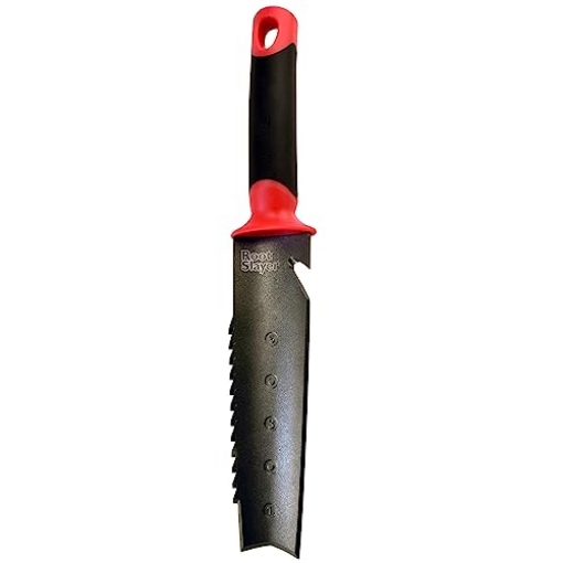 Picture of RADIUS GARDEN 17211 Root Slayer 17211, Soil Knife with Holster, Original Red (EA)