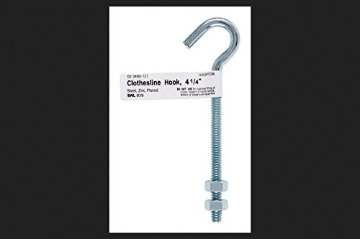 Picture of ACE TRADING - BH 10 02-3489-121 HOOK CLOTHSLN 1/4"X4.25" by HAMPTON MfrPartNo 02-3489-121 (PK-10-EA)