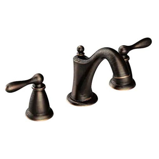 Picture of Moen WS84440BRB Moen WS84440BRB Two-Handle High Arc Bathroom Faucet, Mediterranean Bronze (EA)