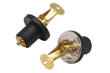 Picture of ATTWOOD MARI 18951 Seachoice Deck and Baitwell Plug, 5/8 in. Brass, Set of 2 (EA)