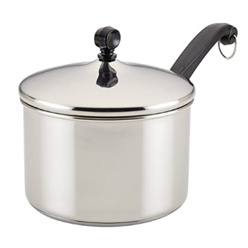 Picture of FARBERWARE 50003 Farberware Classic Stainless Steel Sauce Pan/Saucepan with Lid, 3 Quart, Silver (EA)