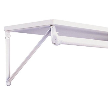 Picture of Knape & Vogt RP-0045-WT Knape & Vogt John Sterling Shelf & Rod Bracket 11" 12 Ga White 1-3/8" Dia. Boxed (EA)