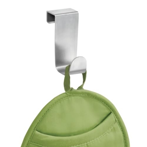 Picture of IDESIGN 29420 iDesign Forma Brushed Stainless Steel Over-The-Cabinet Storage Hook - 1" x 2.25" x 3" (EA)