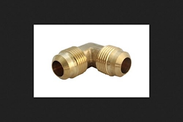 Picture of JMF COMPANY 4506119 JMF 5/8 in. Dia. x 5/8 in. Dia. Flare to Flare to Elbow Yellow Brass Elbow (EA)