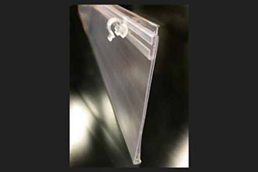 Picture of K INTERNATIONAL INC 108838-ACE Kinter Ace 4.75" H x 11/16" W x 47-1/2" L Clear Utility/Parts P.O.P. Ticket Holder Plastic - Case of: 1 (EA)