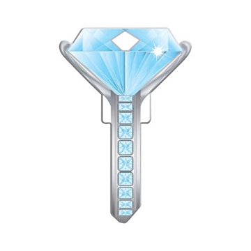 Picture of LUCKY LINE PRODUCTS INC B102K Lucky Line Key Shapes Diamond Ring House Key Blank Double sided For Kwikset KW1/11 (PK-5-EA)