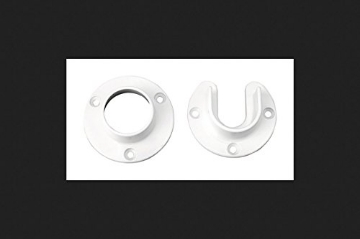 Picture of Knape & Vogt CD-0010-WT Knape & Vogt Pro HD 6-1/2 in. L x 1-3/8 in. Dia. White Steel Closet Rod (PK-6-EA)