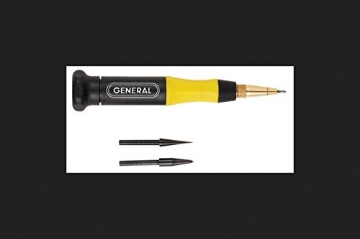 Picture of General Tools Mfg Co In 707088 General Tools 707088 Carbide Scriber and Awl Set with 3 Interchangeable Tips - Center Punch for Metal Work - Black and Yellow (EA)