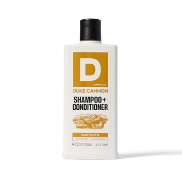 Picture of DUKE CANNON - HC21-SWTH14 Duke Cannon Supply Co. 2-in-1 Hair Wash - Masculine Scent - Gentle Cleansing Hair Wash For Men - Stimulating Hair Shampoo & Conditioner - Strengthens Hair - Sawtooth Shampoo/Conditoner (14 oz) (EA)
