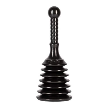 Picture of Gt Water Products MPS4 Master Plunger MPS4 Sink & Drain Plunger for Kitchen Sinks, Bathroom Sinks, Showers, and Bathtubs. Small and Strong Design with Large Bellows Commercial & Residential Use, Black (EA)