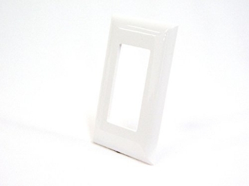Picture of US HARDWARE E-122C UNITED STATES HDW E-122C White 1 Gang Plate, 2-3/4" by 4-1/2" (EA)