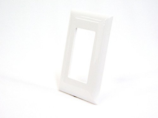 Picture of US HARDWARE E-122C UNITED STATES HDW E-122C White 1 Gang Plate, 2-3/4" by 4-1/2" (EA)