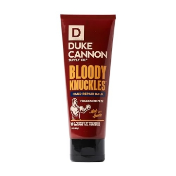 Picture of DUKE CANNON - 1000249 Duke Cannon Bloody Knuckles Hand Repair Balm - 3 oz Travel Tube, Unscented Moisturizing Cream, Non-Greasy Lanolin Formula for Dry Cracked Hands (EA)