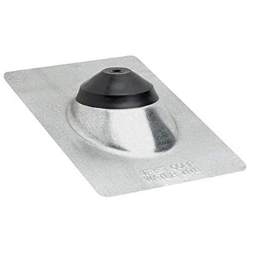 Picture of IPS 81870 Water-Tite 81870 8-3/4" x 12-1/2" Galvanized-Steel Base Roof Flashing with Elastomer Collar for 1/2", 3/4", and 1" Tubing (GB5) (EA)