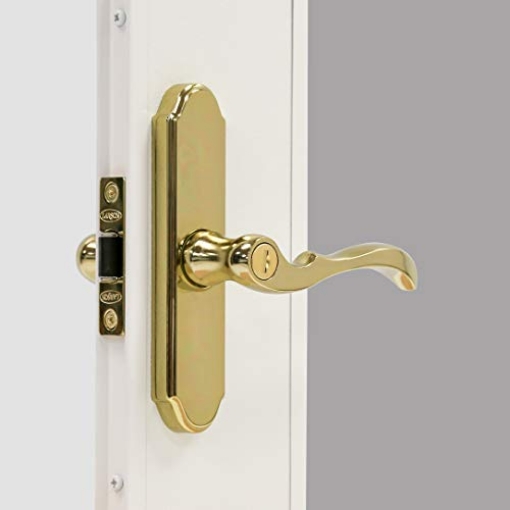 Picture of LARSON MANUFACTURING CO CH3020701 Larson Certified Storm Door M2 Mortise Brass Handle Set, Storm Door Handle Replacement with Keyed Deadbolt (EA)