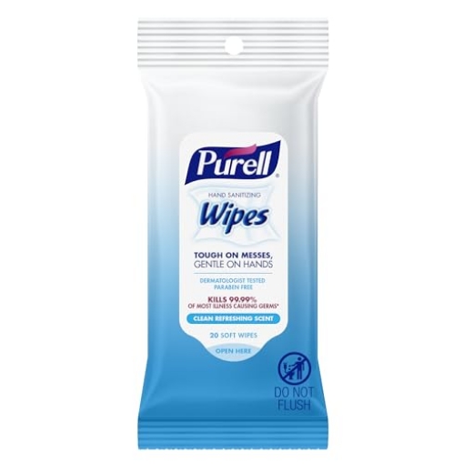 Picture of PURELL 9124-12-CMR Purell Hand Sanitizing Wipes, Clean Refreshing, 20 Count (EA)