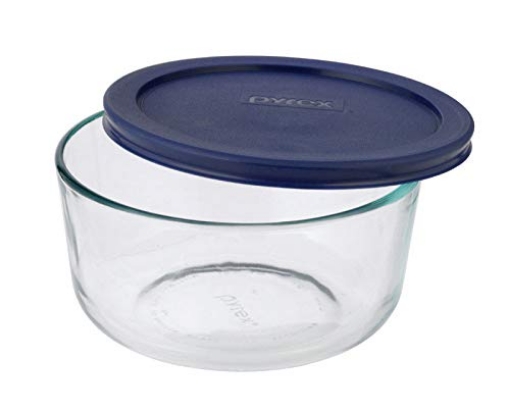Picture of Pyrex 6017398 World Kitchen Pyrex 4 Cup Storage Plus Round Dish with Plastic Cover Sold in Packs of 44 (PK-4-EA)