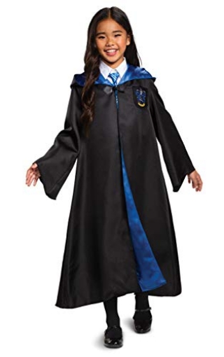 Picture of Disguise DG107919G Disguise Harry Potter Ravenclaw Robe Deluxe Children's Costume Accessory, Black & Blue, Kids Size Large (10-12) (EA)