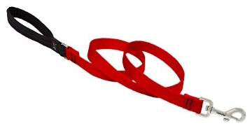 Picture of Lupine Collars & Leads 22509 Dog Leash by Lupine in 3/4" Wide Red 6-Foot Long with Padded Handle (EA)