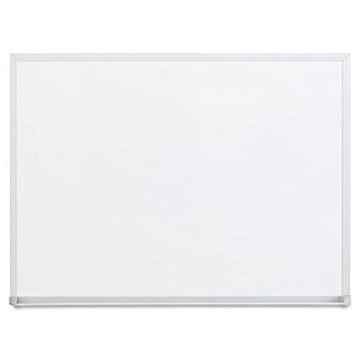 Picture of UNIVERSAL UNV43622 Universal 43622 Dry-Erase Board, Melamine, 24 x 18, Satin-Finished Aluminum Frame (EA)