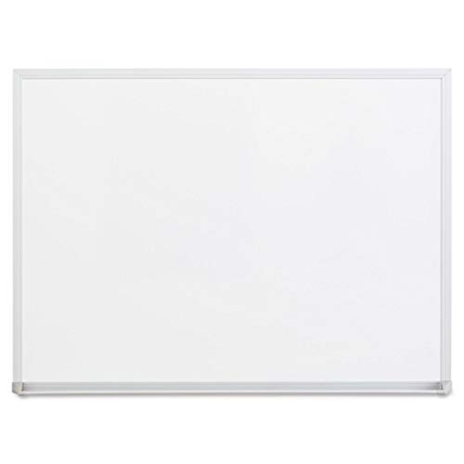 Picture of UNIVERSAL UNV43622 Universal 43622 Dry-Erase Board, Melamine, 24 x 18, Satin-Finished Aluminum Frame (EA)