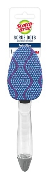 Picture of Scotch-Brite 690-4 Scotch-Brite Scrub Dots Non-Scratch Soap-Dispensing Dishwand, 1 Count, Keeps Hands Out of The Mess, Fits All Scotch-Brite Refills, Assorted Colors (EA)