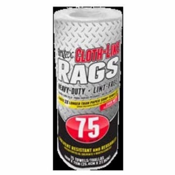 Picture of Intex Entertainment NW-00454-75 Intex NW-00454-75 Cloth-Like Rags, White, 10 x 11-in, 75-Ct. - Quantity 1 (EA)