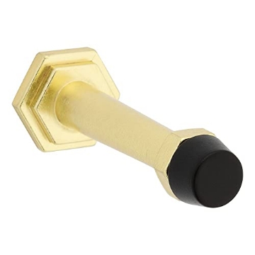 Picture of National/Spectrum Brands N830-532 National Hardware N830-532 Powell Door Stop, 3", Brushed Gold with Matte Black Tip (EA)