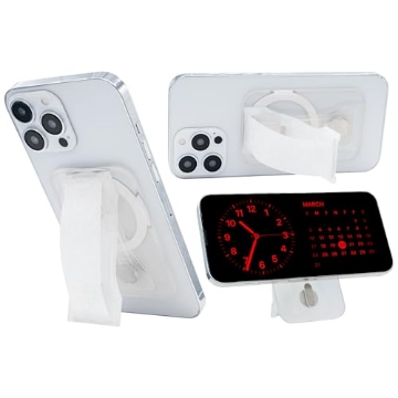 Picture of DMD PRODUCTS LLC P-1135-25-MS LoveHandle PRO for MagSafe Compatible Magnetic Phone Grip - Phone Strap - Mount, Handle and Kickstand for Smartphone and Tablet - Crystal Clear Glitter - Eligible for All MagSafe Devices (EA)