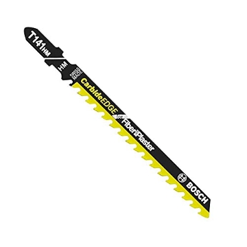 Picture of BOSCH SECURITY SYSTEMS, INC T141HM1 Bosch T141HM1 1-Piece 4 In. 6 TPI Carbide-Tipped Special for Fiber and Plaster T-Shank Jig Saw Blades (EA)