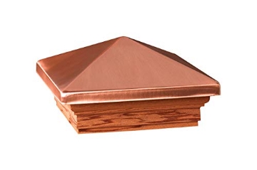 Picture of UNIVERSAL LIGHT 72219 Deckorators 3.5 in. H x 6 in. W Copper Wood Post Cap (PK-6-EA)