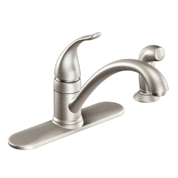 Picture of Moen CA87480SRS Moen CA87480SRS Kitchen Faucet with Side Spray from the Torrance Collection, Spot Resist Stainless (EA)
