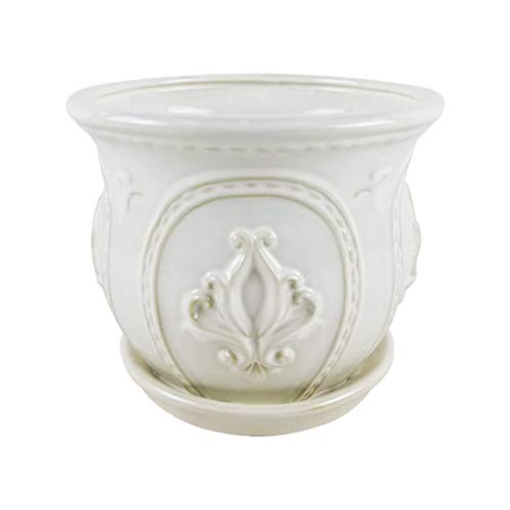 Picture of TRENDSPOT INC CR10152-06D TRENDSPOT 6 in. W Ceramic Planter White - Total Qty: 2 (PK-2-EA)