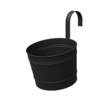 Picture of PANACEA PRODUCTS 81065 Panacea Planter Over Rail BLK 8" (PK-6-EA)