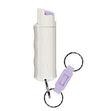 Picture of Sabre HC-14-GL-02 SABRE Pepper Spray, Quick Release Keychain for Easy Carry and Fast Access, Finger Grip for Faster Aim, 3X Longer Spray Time - Up to 10 Seconds, Max Police Strength OC Spray, 0.54 fl oz, Secure Safety (EA)