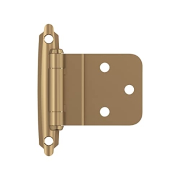 Picture of Amerock BPR3428CZ Amerock BPR3428CZ | Cabinet Hinge | 3/8 in (10 mm) Inset Self Closing Face Mount | Champagne Bronze | Kitchen Cabinet Door Hinge | 1 Pair/2 Pack | Functional Hardware (EA)