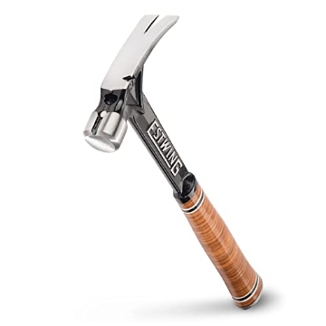 Picture of Estwing E15SR ESTWING Ultra Series Hammer - 15 oz Short Handle Rip Claw Framing Hammer with Smooth Face & Genuine Leather Grip - E15SR (EA)