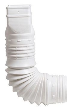 Picture of AMERIMAX ADP53129 Flex-Drain 53127 Flexible Downspout Extension Adapter, 3 by 4 by 4-Inch, White (EA)