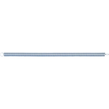 Picture of Prime SP 9639 Prime-Line SP 9639 Extension Spring, Spring Steel Construction, Nickel-Plated Finish, 0.054 GA x 9/16 In. x 16-1/2 In., Closed Single Loop (Single Pack) (EA)