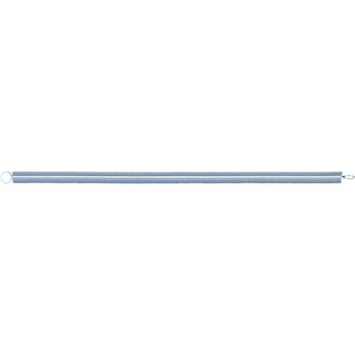 Picture of Prime SP 9639 Prime-Line SP 9639 Extension Spring, Spring Steel Construction, Nickel-Plated Finish, 0.054 GA x 9/16 In. x 16-1/2 In., Closed Single Loop (Single Pack) (EA)