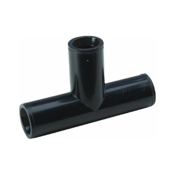 Picture of Rain Drip 348G00UB Raindrip 348G00UB Compression Tee, 5/8-Inch, Drip Irrigation Fitting for Supply Tubing and Dripline, Black (EA)