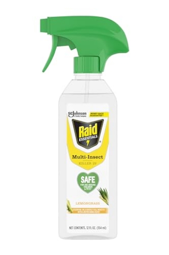 Picture of Raid 2364 Raid Essentials Multi-Insect Killer Spray Bottle, Child & Pet Safe, for Indoor Use, 12 oz (PK-6-EA)