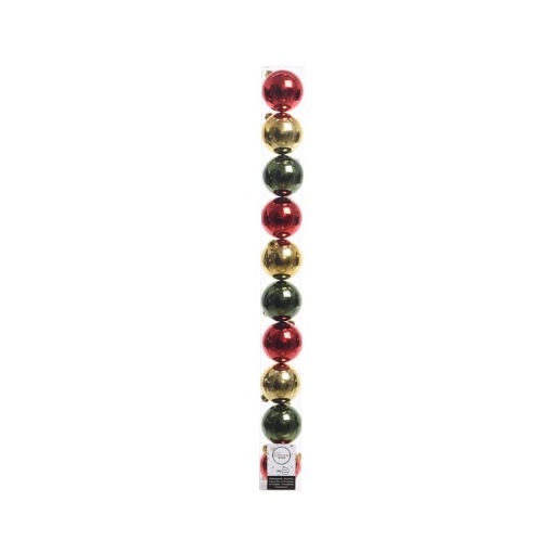 Picture of DECORIS 20358 BAUBLE SHATTERPROOF 10PK (PK-16-EA)