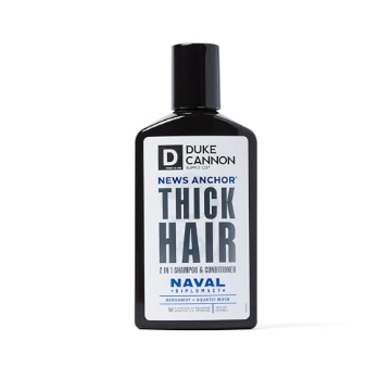 Picture of DUKE CANNON 1000106 Duke Cannon 2-in-1 News Anchor Hair Wash - Naval Diplomacy, Shampoo & Conditioner, Bergamot & Aquatic Musk Scent, 10 fl. oz. (EA)