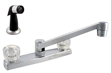 Picture of Ldr 012 3405CP-CG LDR INDUSTRIES 012 3405CP-CG Cambridge Dual Acrylic Handle Non Metallic with Side Spray 1.8 gpm Chrome Finish (EA)
