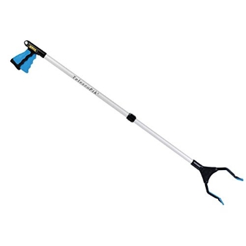 Picture of PIKSTIK LLC T3044 PikStik T-3044, TelescoPik Adjustable Length Reacher, Wide 5.5” Jaw, 90° Rotating Jaw, Ergonomic Trigger Grip, Aluminum & Polycarbonate, Lifts up to 5 Pounds, 30” – 44” (EA)