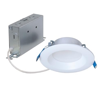 Picture of HALO LT4069FS351EWHD HALO 4-inch Canless LED Recessed Light Selectable 3000K, 4000K, 5000K CCT 600 Lumens – White (EA)